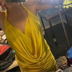 Baby Phat Backless Yellow Halter